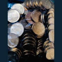 Alternative view of Rs 5 RBI 100 Coin Rbi Seal Pack Lot Mule Packet 2017 Kolkata Mint Lotus Issue Unique and Rare