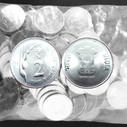 Rs 2 Definitive Issue 100 Coin Pouch RBI Seal Pouch Kolkata Mint 2021 Drop Series Extreme Rare