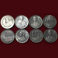 8 Different Thailand 2 Bhatt Commemorative Issue Coin ALL Different #N198