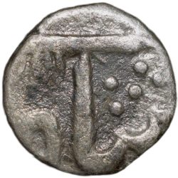 Silver 1/4 Rupee of Mewar State INO Alamgir II (AD1780-1850) Udaipur Mint KM C30 Rare