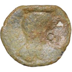 Lead Portrait Coin of Satavahana Dynasty, Gautamiputra Yajna Satakarni(AD167-196) VERY RARE