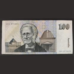 Alternative view of Australia old ishu 100 Dollars" Big size Note (sir Douglas Mawson) very rare note good Condition