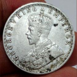 Alternative view of 1911 One Ruppes" George Fifth Bombay mint" British India Rare Date's Coin 100% Original Coin # sku 11