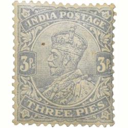 Postage Stamp of George V 3 Pies Grey Colour - Mint Un-Used Condition as per Image.