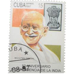 Postal Stamp of Cuba Country with Mahatma Gandhi - Conditon as per Image