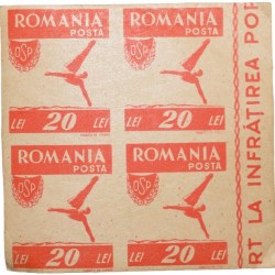 Old Postal CTO? Stamp of Romania White-Red 20 Lei Mint Un-Used Condition as per Image.