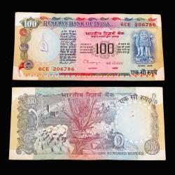 Rs 100 India Banknote 1990s Issue Ending 786 Crisp Collectible Quality Unique and Rare