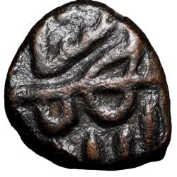 Copper 1/2 Falus of Bahaman Shah(AD1347-59) of Bahamani Sultanate Type BH21