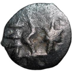 Copper-Alloy 1/8 Karshapana of Agni Mitra(2nd Cen. BC) of Panchalas of Ahichhatra - Rare