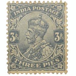 Postal Stamp of George V 3 Pies Grey Colour - Mint Un-Used Condition as per Image.
