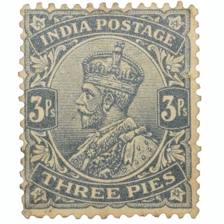 Postal Stamp of George V 3 Pies Grey Colour - Mint Un-Used Condition as per Image.