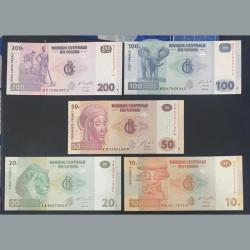 Du Congo 5 pcs set Unc note Old series note