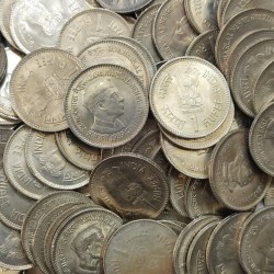 Alternative view of 1 Rupee Commemorative Coin of Jawahar Lal Nehru 10 Coin Lot Extremely Fine Condition