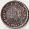 Malaya Ten Cents 1949 Copper-Nickel Coins of George VI Collectible Coins of Malaysia