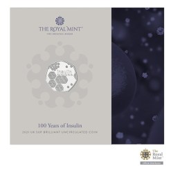 Rare 100 Years Of Insulin Commemorative Coin With Royal Mint