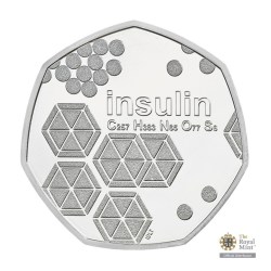 Alternative view of Rare 100 Years Of Insulin Commemorative Coin With Royal Mint