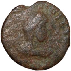 Copper Drachma of Kujula Kadphasis (AD 30-80) from Kushan Dynasty Portrait Type Rare