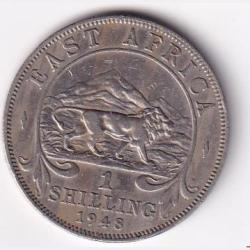 1948 East Africa 1 Shilling - George VI Rare Coin #Z-185