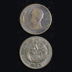 Colombia 20 Centavos 1953 silver coin #L-34