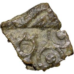 Rare Copper Coin of Satavahan Dynasty (1st Cen. BC) from Vidarbha(Paoni) with Nandipad & Ujjaini Str