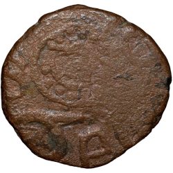 Alternative view of Copper Paisa of Ratlam State (17th - 18th Cen. AD) 'Ra'ej' Issue Large Flan Rare