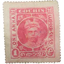 Postal Stamp of Cochin State 1 Anna Pink-Red Colour Mint Un-Used Condition as per Image, Rare.