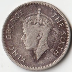 Malaya Ten Cents 1949 Copper-Nickel Coins of George VI Collectible Coins of Malaysia