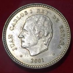 2001 Spain 100 Pesetas - Juan Carlos I Last Peseta Rare Coin Lowest Price #N207