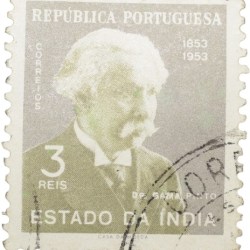 Postal Stamp of India Portugues - 3 Reis Dr. Gama Pinto - Used as per Image.