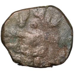 Alternative view of Copper Paisa of Gwalior State INO Shah Alam II (AD 1759-1806) of Burhanpur Mint