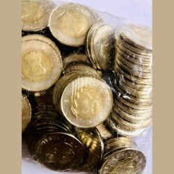 Rs 20 RBI Seal 100 Coin Pouch 2021 Kolkata Mint Top Luster Drop Series