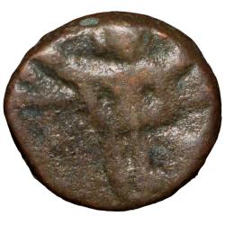 Copper Coin of Sadasivaraya(AD1542-68) of Vijaynagar Empire Garuda standing Right