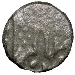 Silver 1/8 Rupee of Indore State (17th - 18th Cen. AD) INO Alamgir II with Die Clash Error/Lakhi Rare