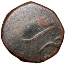 Alternative view of Copper Paisa of Aurangzeb? (AD 1658-1707) of Machlipatnam Mint