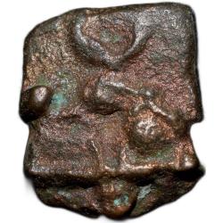 Alternative view of Cast Copper from City-State 'Kausambhi' (2nd Cen. BC) Tree railing/3-Arched Hill Rare Type