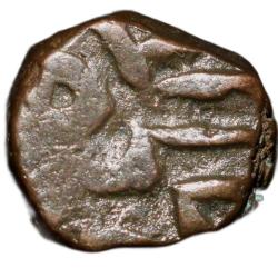 Alternative view of Copper 1/4 Tanka of Sikander Shah Lodi(AD 1488-1517) of Delhi Sultanate D710