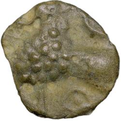 Potin Coin of Satavahana Dynasty(100 BC) of Junnar Lion Small Flan