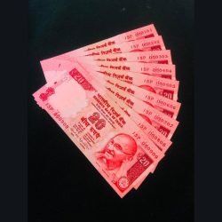 Rs 20 Semi Fancy India Banknote Set 000101 TO 000909 Gem Unc Unique and Rare Small Font