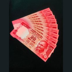 Rs 20 India Banknote Fancy Set 000011 to 000099 GEM UNC Unique Small Font Issue