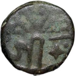 Alternative view of Copper Paisa of Jayaji Rao(AD1843-86) of Gwalior State KM 180 Mandsore Mint