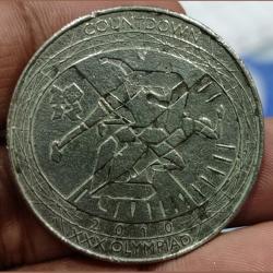 England 🇬🇧 5 Pound 2002 (Countdown 2010 Olympiad xxx) big size Coin " Weight 28:28 Gram. Diameter 38.61 # sku 16