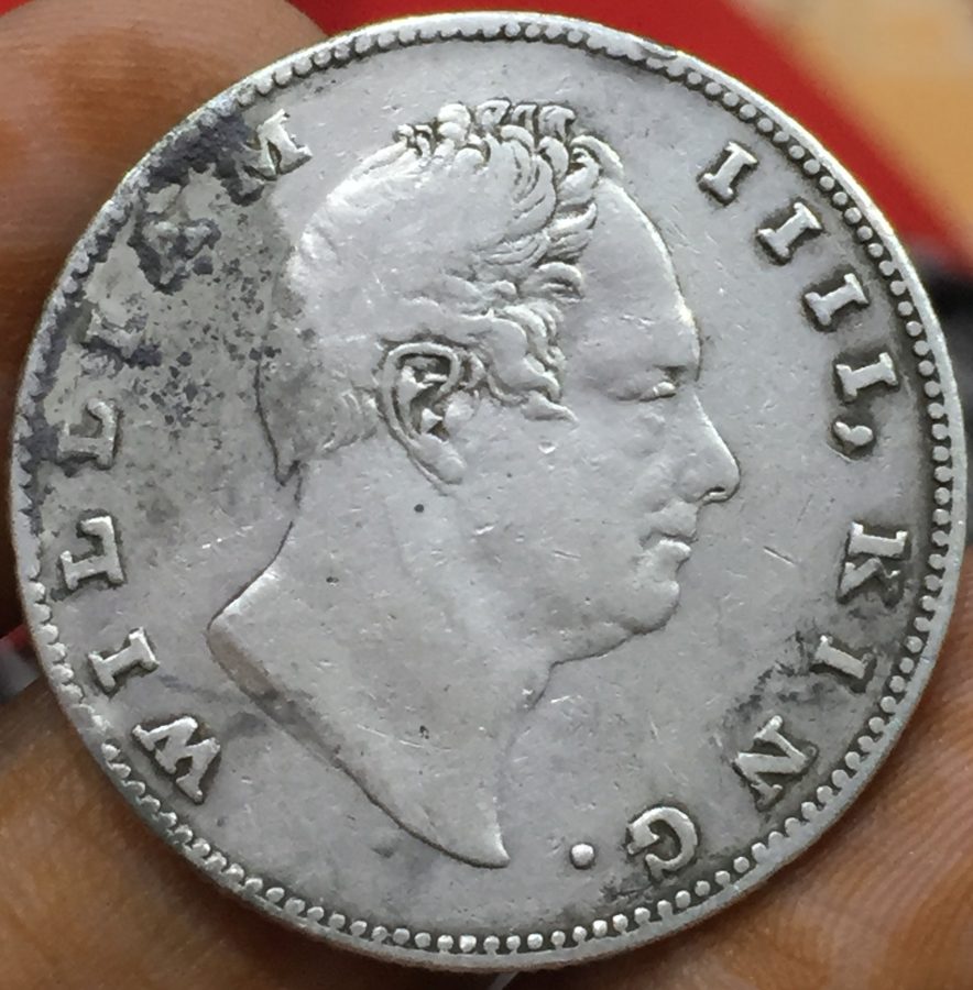 Rare One Rupees 1835 William (East india company) Of Silver Coin # sku N 3 - Image 2