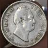Half Rupee 1835 East India Company King William IV R.S Mark Silver Coin Rare Variety Sku B17