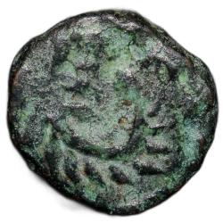 Copper Paisa of Mewar State (AD 1759-1806) with Palm Frond KM C1.2