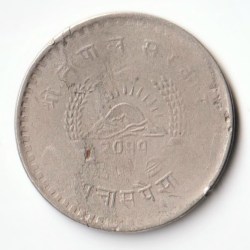 Nepal Rare 50 Paisa 1949 To 1953 Tribhuvana Bir Bikram Shah Nepal Calendar Vikram Samvat