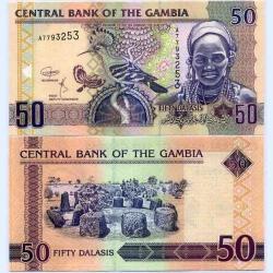 Gambia 50 Dalasis World Banknote 2006 ND P28a UNC Unique and Rare