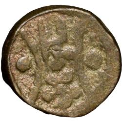 Alternative view of Brass Puveera Tokens (19th Cen. AD) from Tamil Nadu Region of Tiruppur