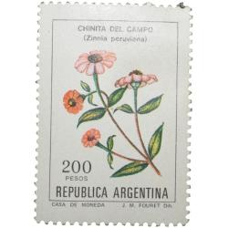 Postal Stamp of Argentina Country - Chinita Del Campo Flower - Mint Un-Used Condition as image.