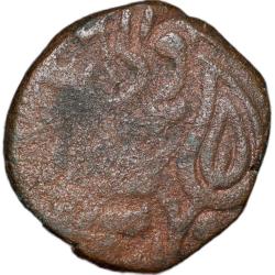 Copper Paisa of Muhammad Ibrahim Ali Khan(AD 1868-1930) of Tonk State KM.Y24.1 Rare