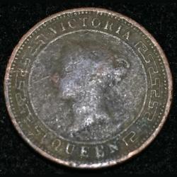 Alternative view of Ceylon (1870) ½ Cent - Victoria Rare Coin Lowest Price #L-92